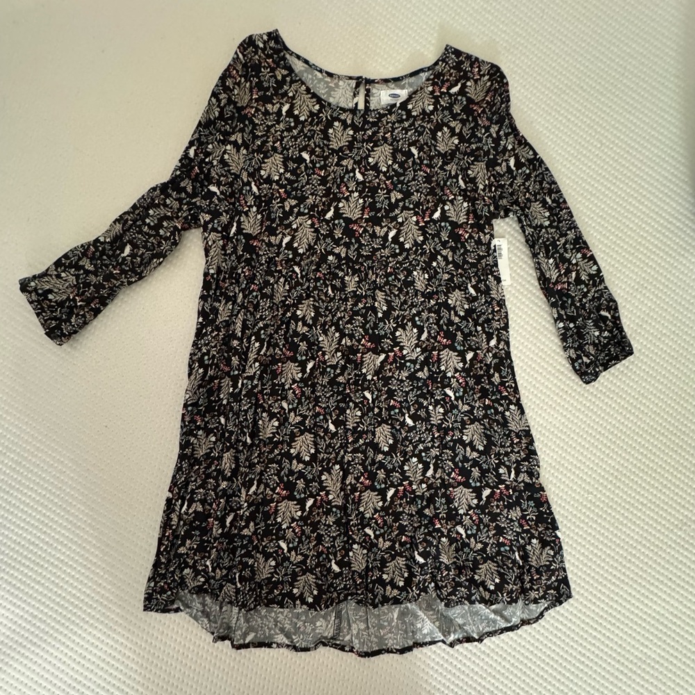 NWT Old Navy Back and Floral Print Dress